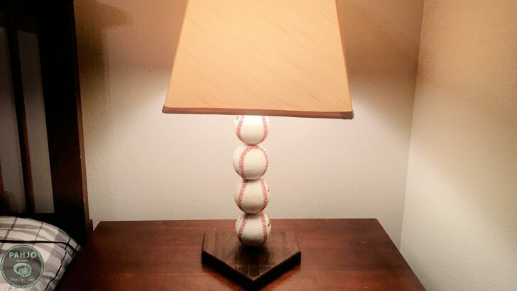 DIY Baseball Lamp Tutorial
