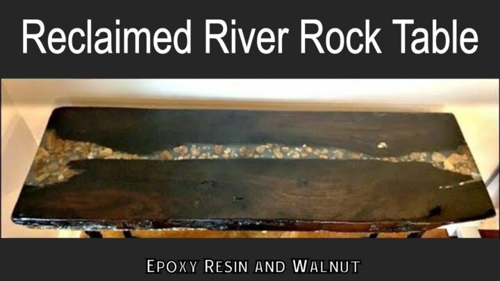 epoxy resin river rock table video tutorial