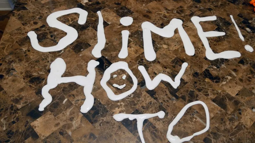 How to Make Jiggly Slime - make letters