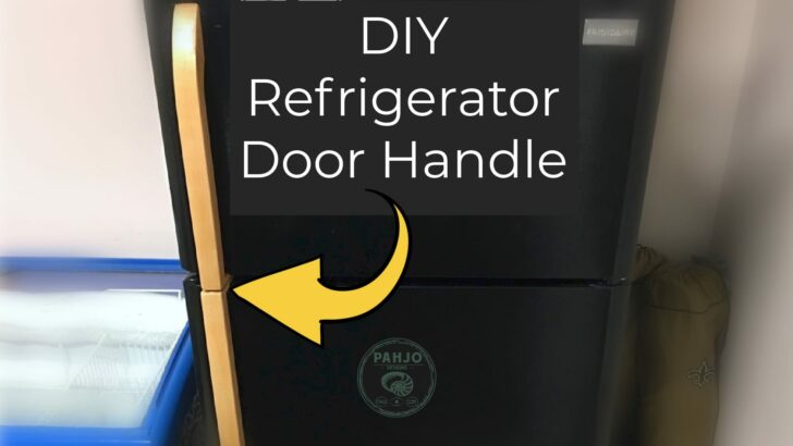 how to make refrigerator wood door handle diy
