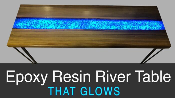epoxy resin river table - resin glow table