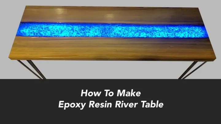 Resin River Table that Glows
