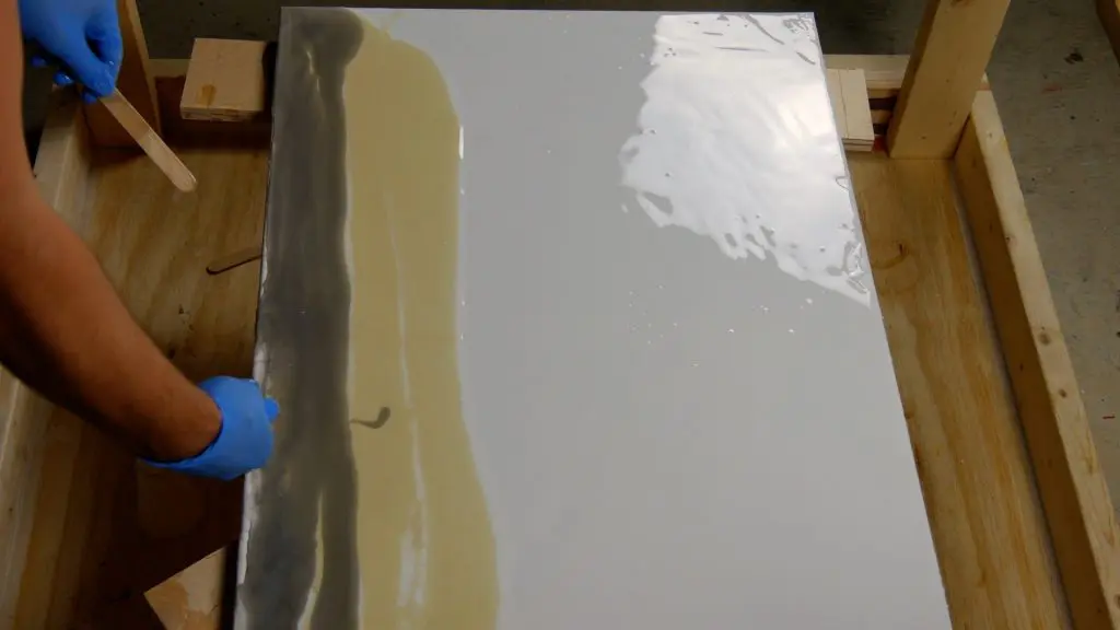 how to make resin art gray color