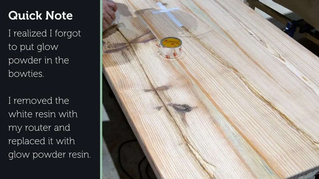 how to make a rustic table with epoxy resin - resin problem