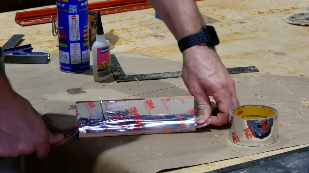 how to make a rustic table with epoxy resin - hvac tape
