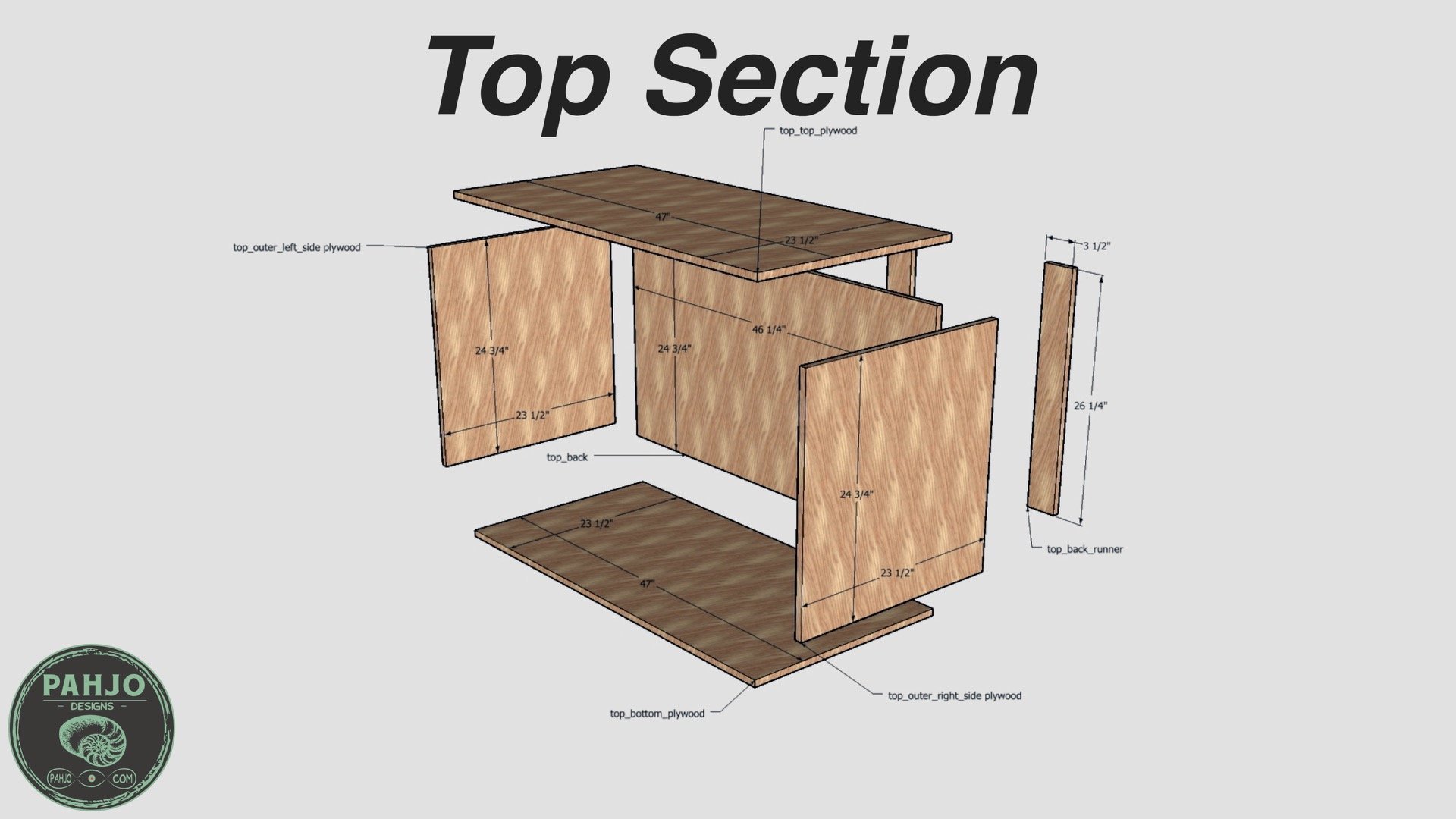 DIY Custom Built In Cabinets Top Section