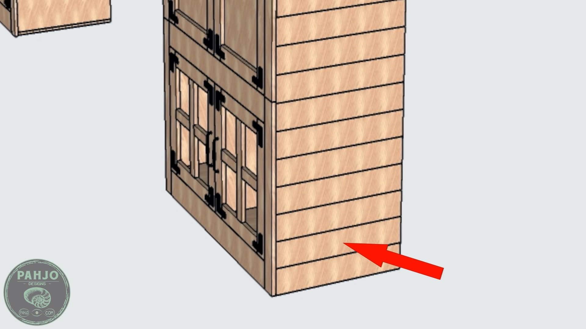 DIY Custom Built In Cabinets cypress shiplap
