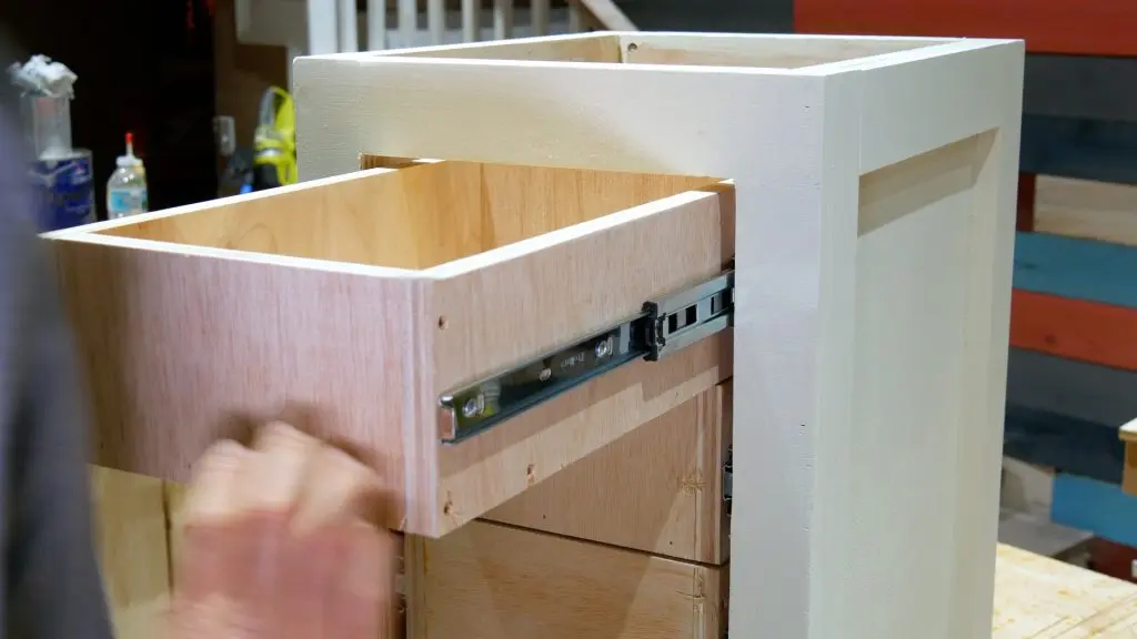 DIY Base Cabinet with Drawers_finish installation