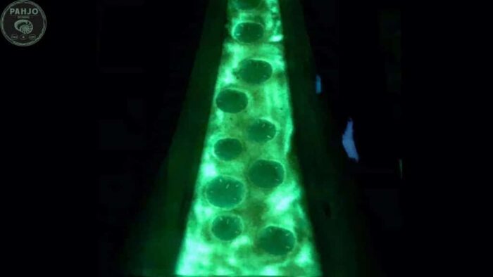 Epoxy Ocean Table Glow in the Dark