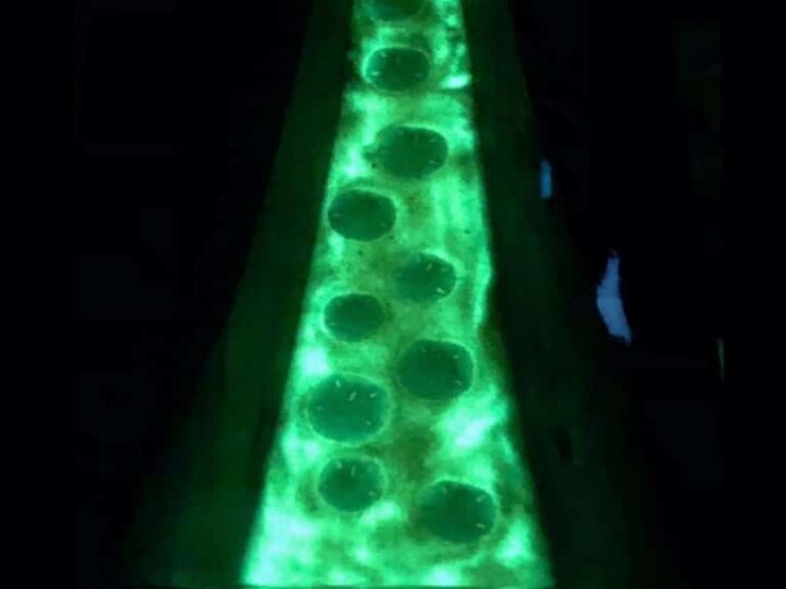 Epoxy Ocean Table Glow in the Dark