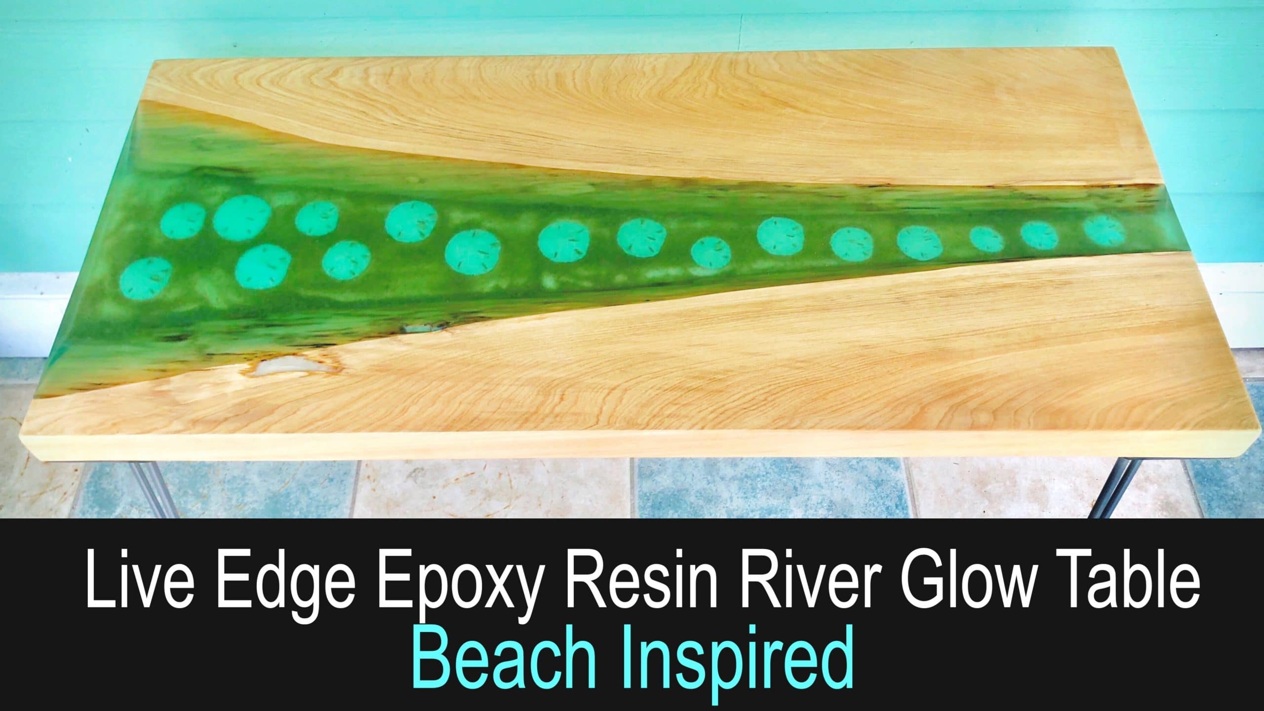 How to Make a Live Edge Resin River Glow Table - Pahjo Designs