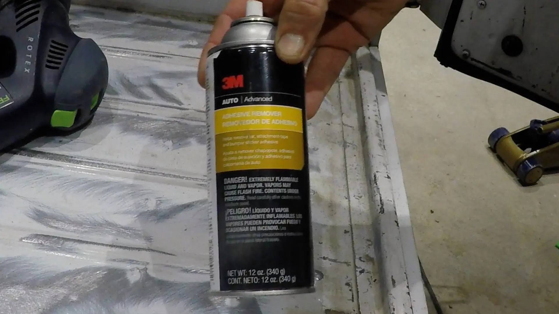 how to spray bed liner in a jeep wrangler interior_adhesive remover