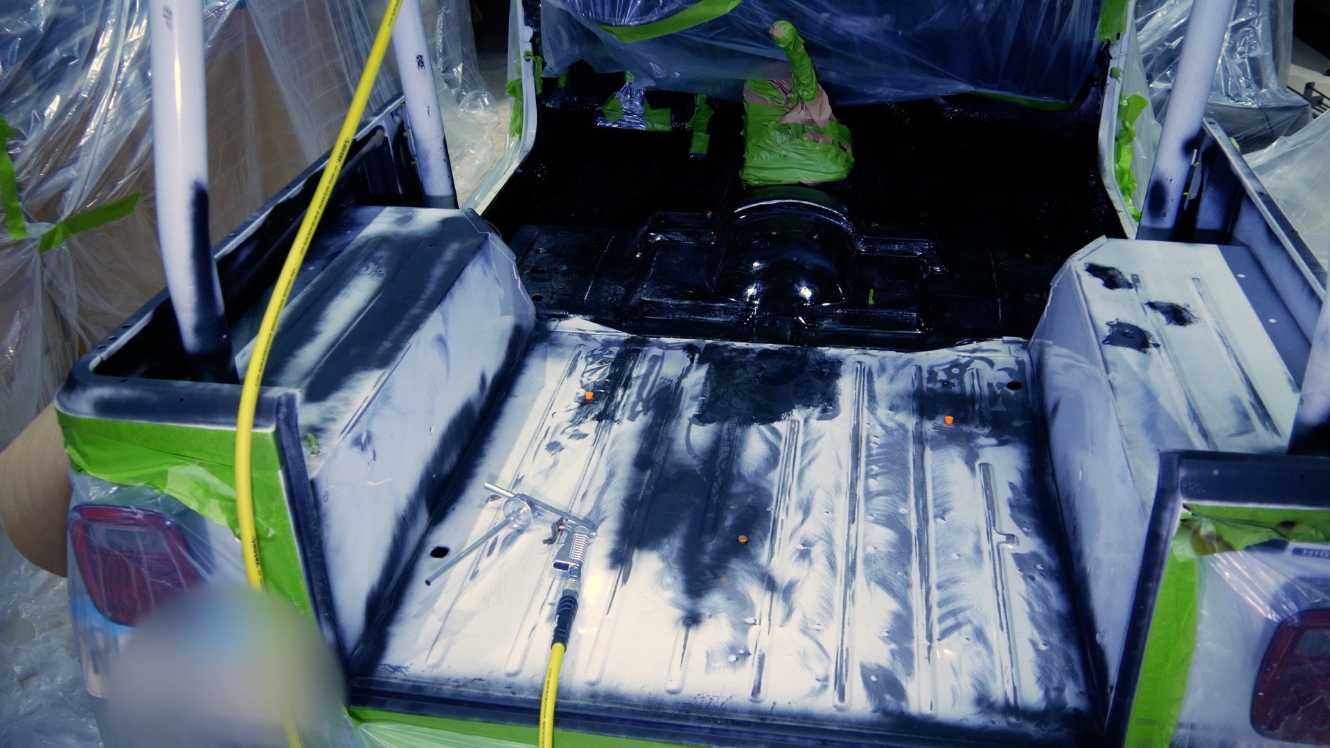 Diy Spray Bed Liner Jeep Wrangler Interior Tub Pahjo Designs