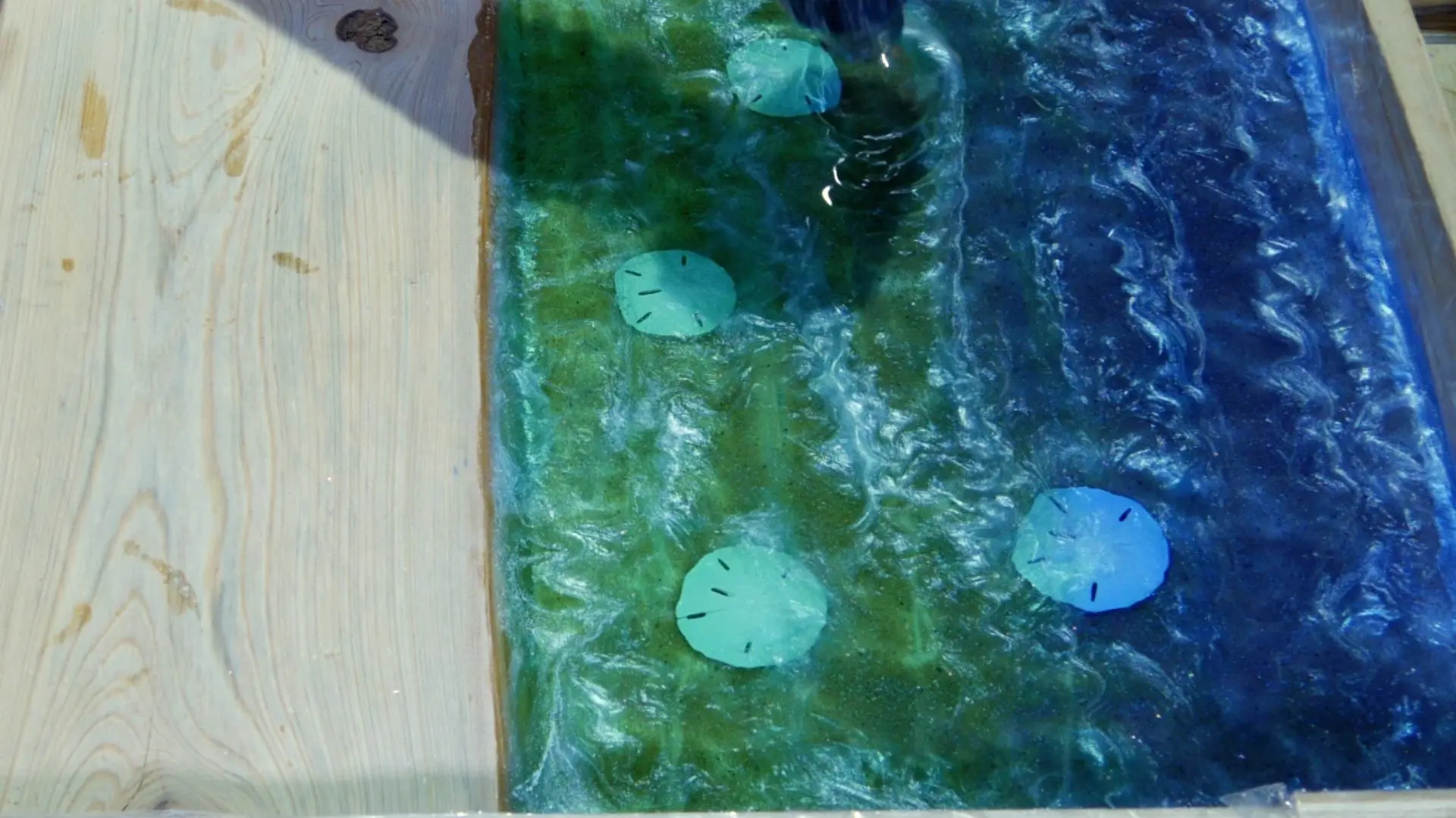 DIY Wood and Resin Beach Art with Real Sand_lace effect