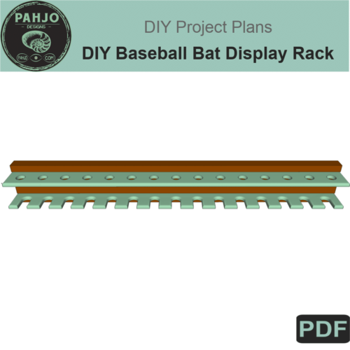 DIY Baseball Bat Display Rack DIY Plans