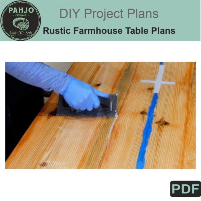 DIY rustic farmhouse table plans
