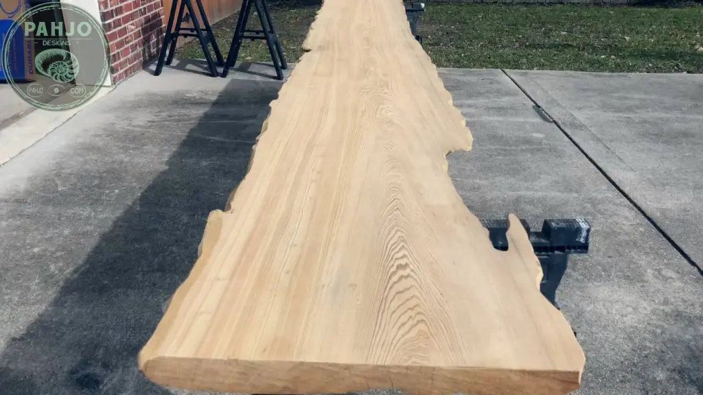 Epoxy Bar Top using Reclaimed Wood Sinker cypress slab