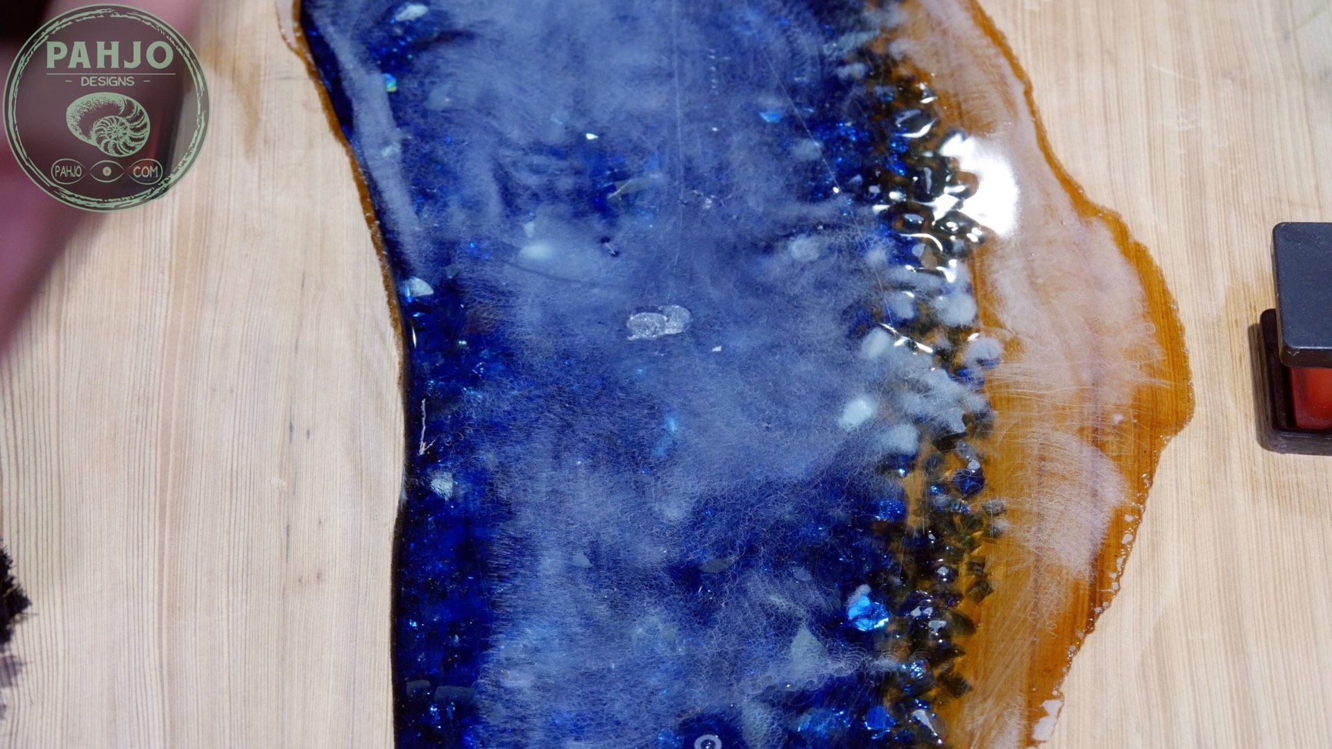 Epoxy Bar Top using Reclaimed Wood remove white spots from resin
