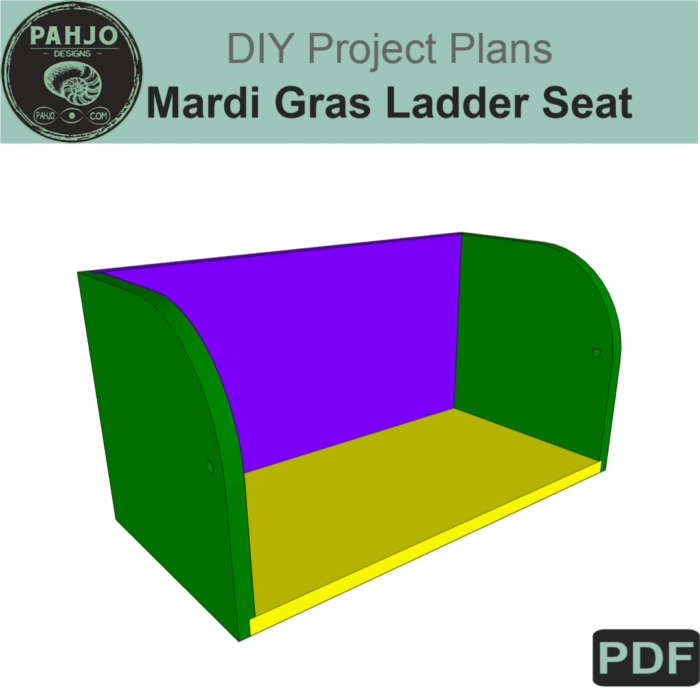 Mardi Gras Ladder Seat DIY Plans