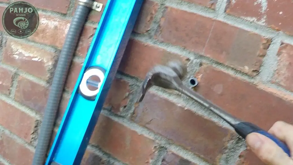 DIY Mini Split Install Outside Condenser on Brick