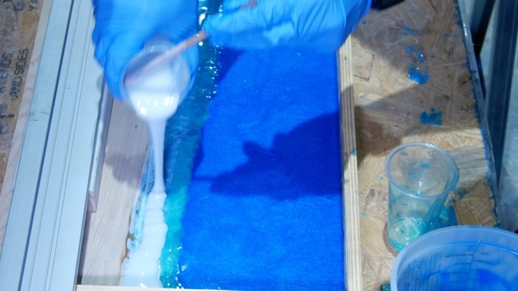 alcohol ink resin ocean waves