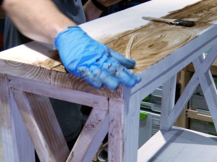 furniture distressing technique using wax