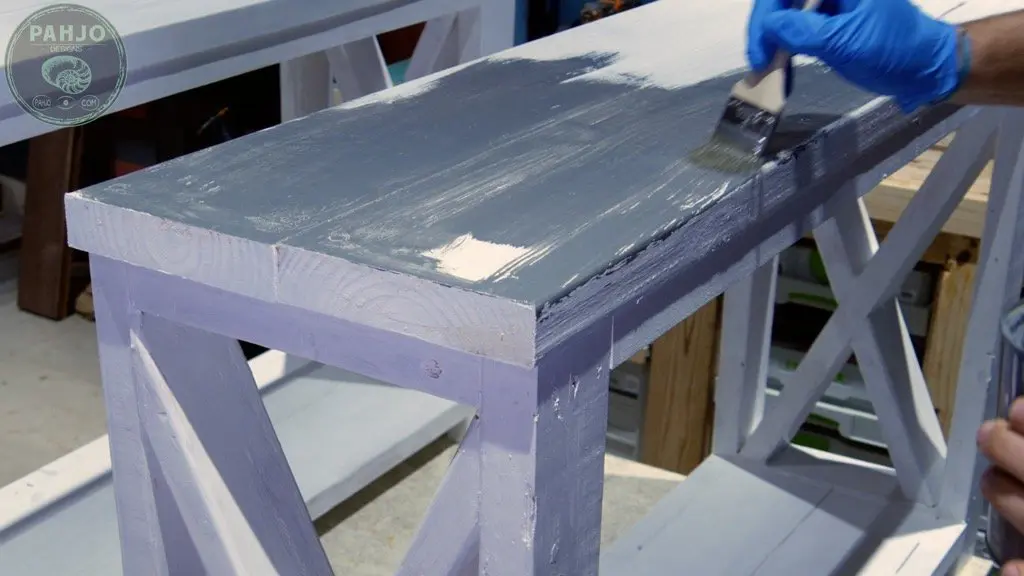 how to distress painted wood furniture using stain