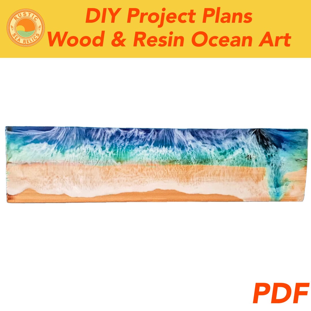 resin ocean art DIY plans