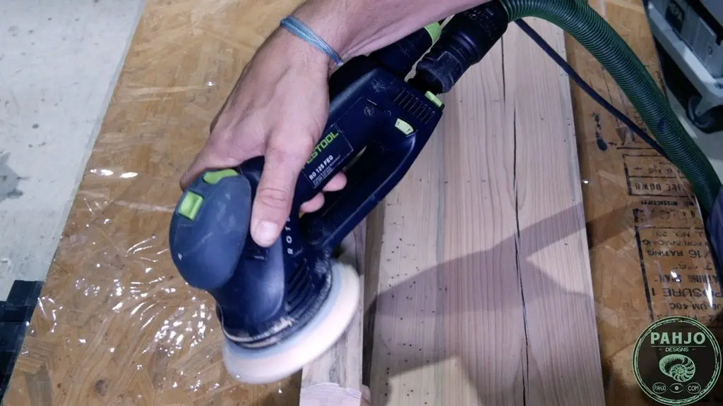 how to sand live edge
