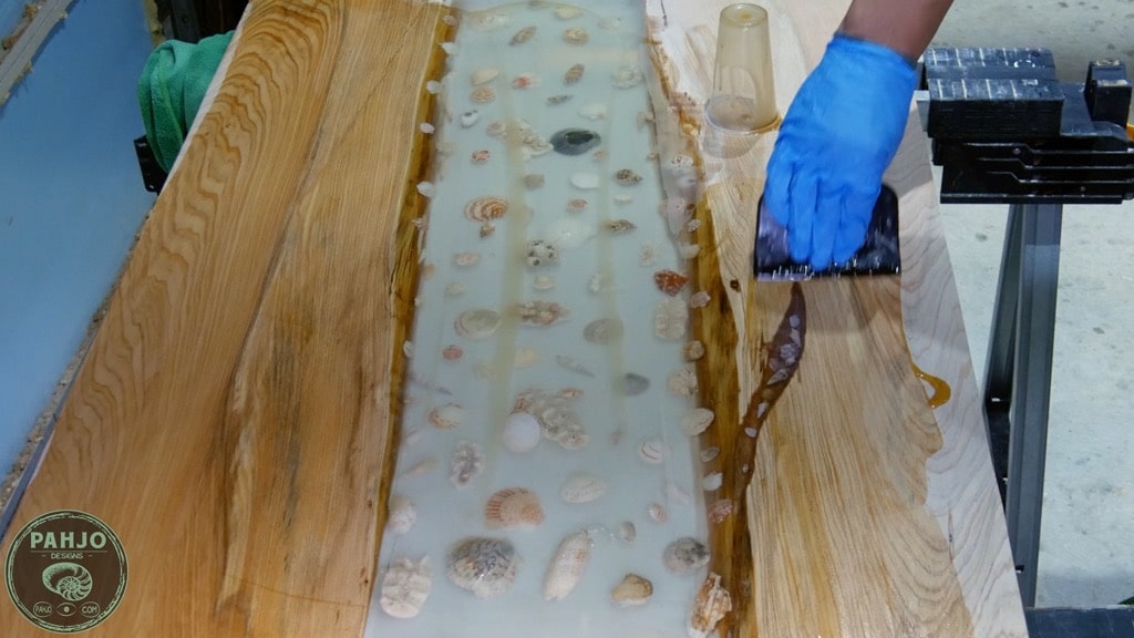 How to Make a Seashell Resin Table