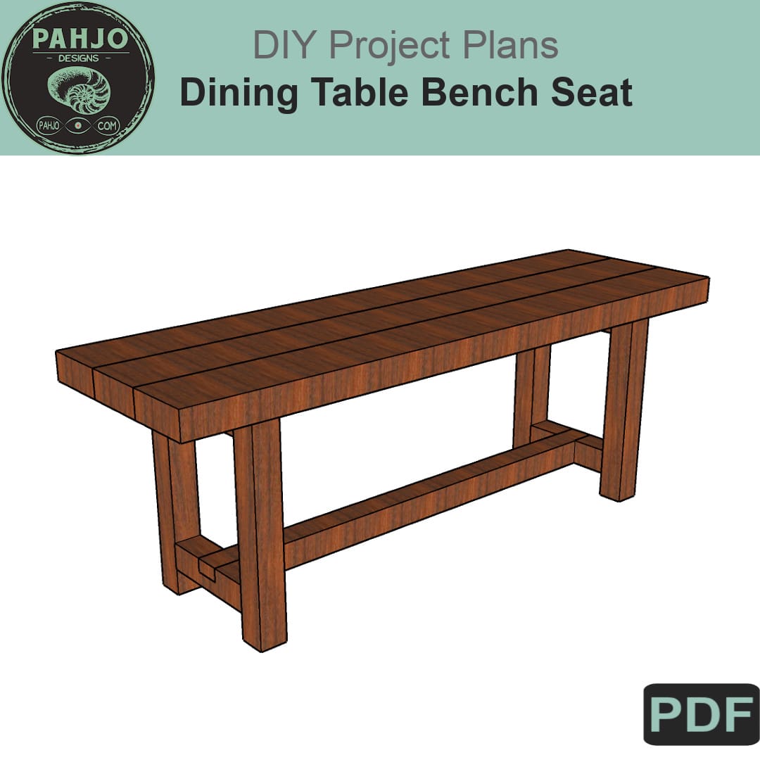 Diy Dining Table Bench Plans Pahjo Designs - Diy Kitchen Bench Plans