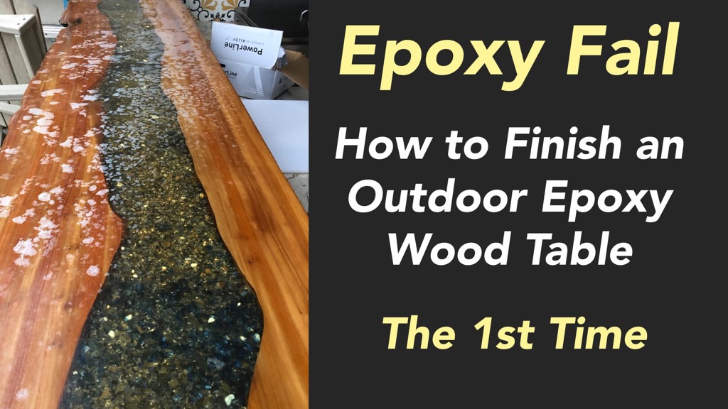 how to protect outdoor epoxy wood table