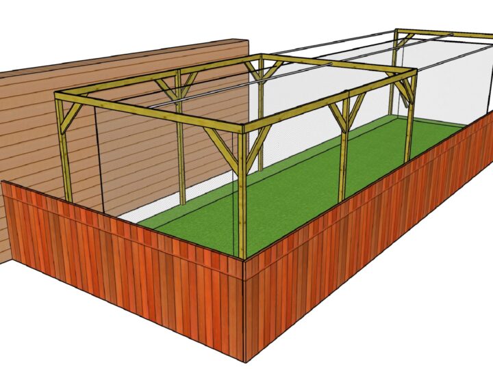 DIY Batting Cage in Backyard