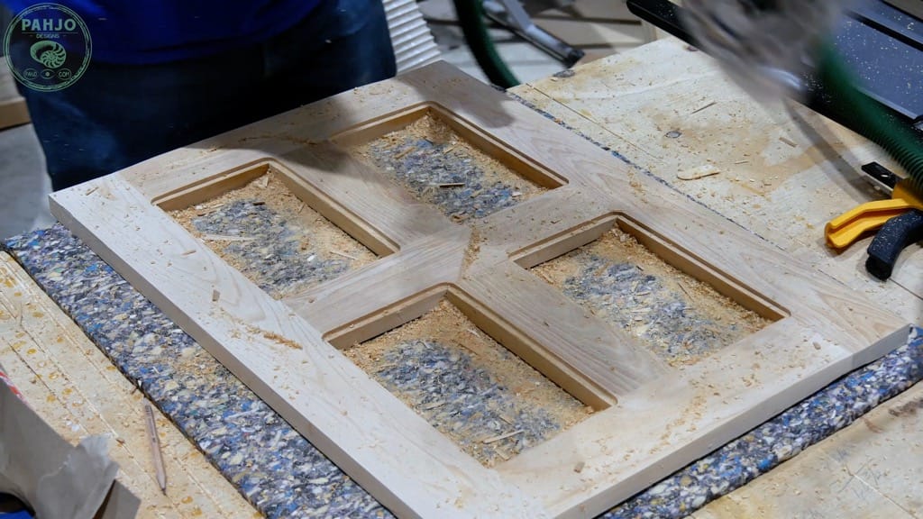 how to router cabinet doors for glass