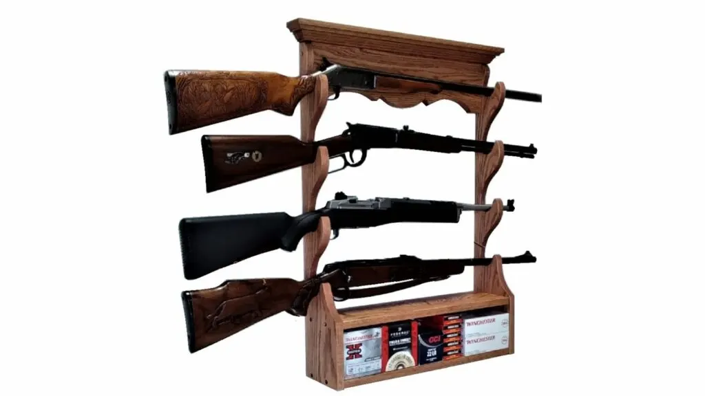  PIHSSFULL Secure Gun Hooks for Wall - Heavy Duty Steel Rifle  and Shotgun Rack with Soft Padding for Safe Storage and Display : Sports &  Outdoors