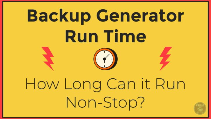how long can a backup generator run non stop