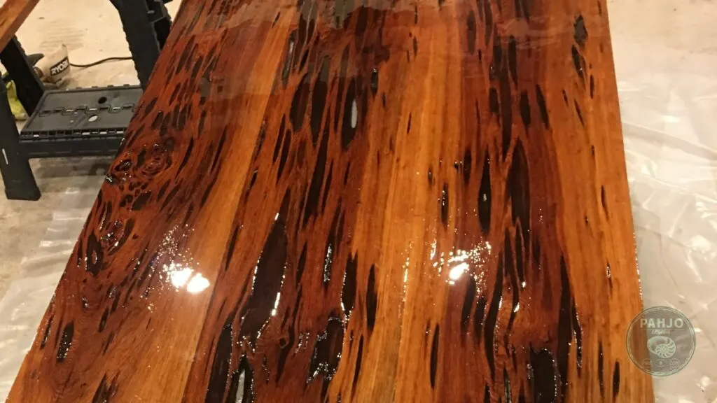 Pecky Cypress With Epoxy River Bar Top