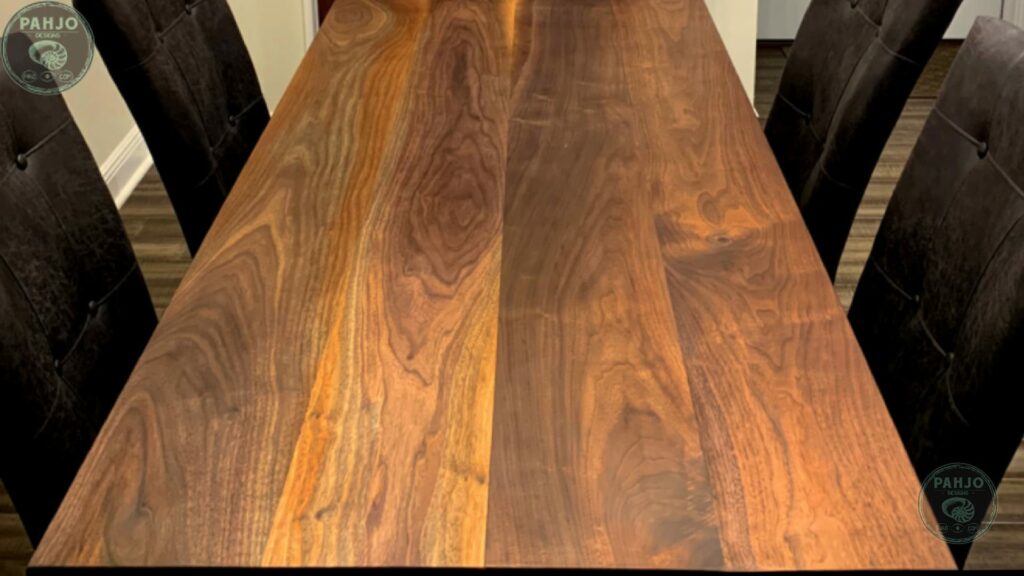 black walnut dining table