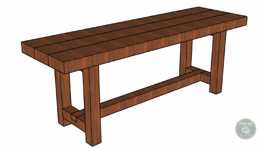 DIY Farmhouse Dining Table Bench Design
