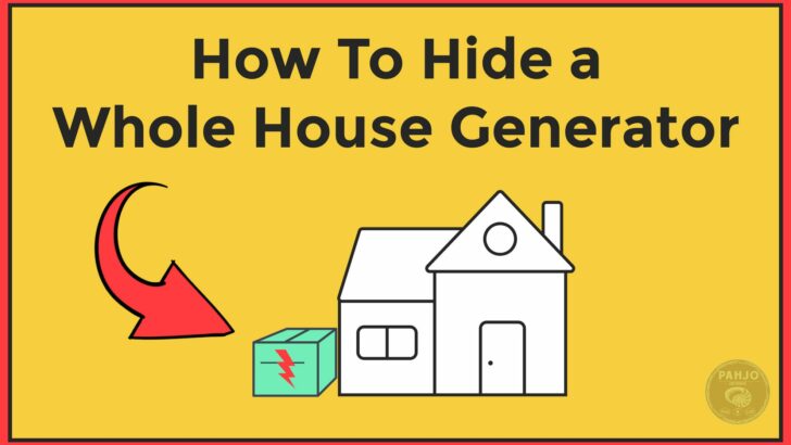 how to hide a whole house generator