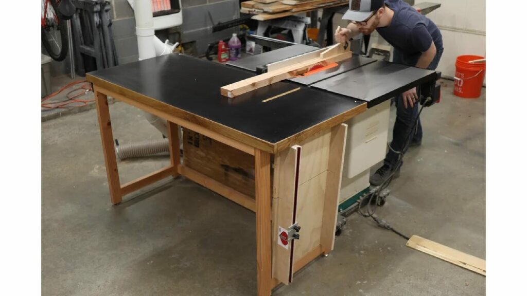 Workbench with Outfeed Table Plans