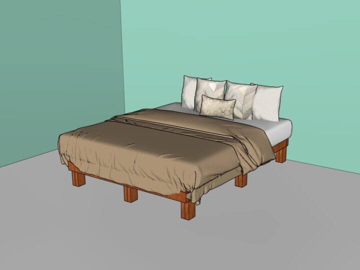 DIY Full Size Bed Frame